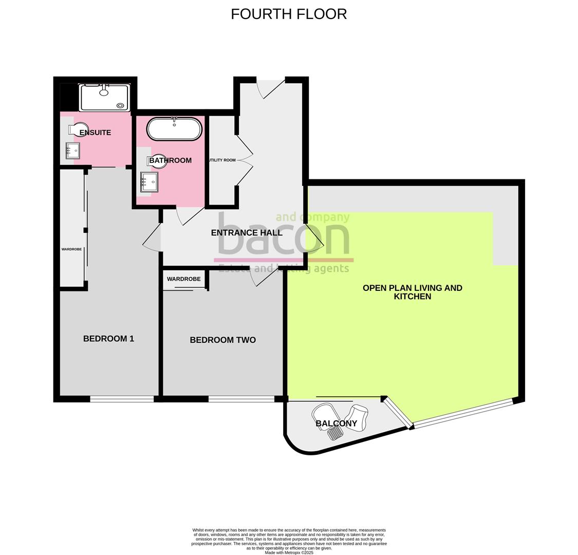 Floor Plan | Flat - Purpose Built | Bayside Apartments, Worthing | For Sale